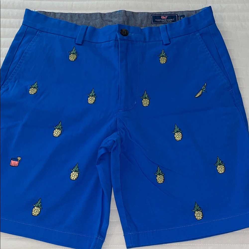 Vineyard Vines Royal Blue Pineapple Shorts